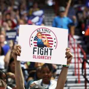 Fight Oligarchy, No Kings 2025 Yard Sign
