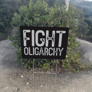 Fight Oligarchy Shirt, resist Yard Sign