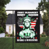 Fight Oligarhy Resist Fascism No Kongs And No Diccataors Flag