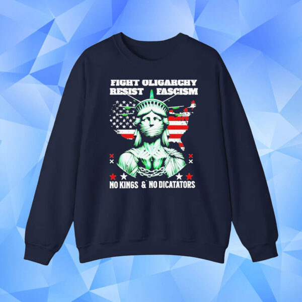 Fight Oligarhy Resist Fascism No Kongs And No Diccataors T-Shirt