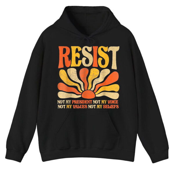 Floral Resist Not My President Anti-Trump, Not My Values Not My Beliefs T-Shirt