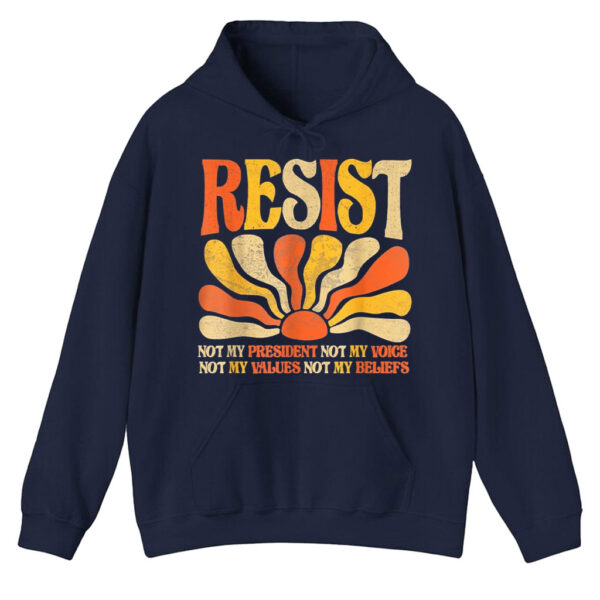 Floral Resist Not My President Anti-Trump, Not My Values Not My Beliefs T-Shirt