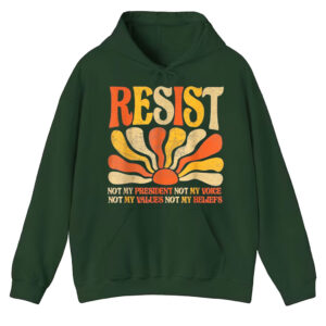 Floral Resist Not My President Anti-Trump, Not My Values Not My Beliefs T-Shirt