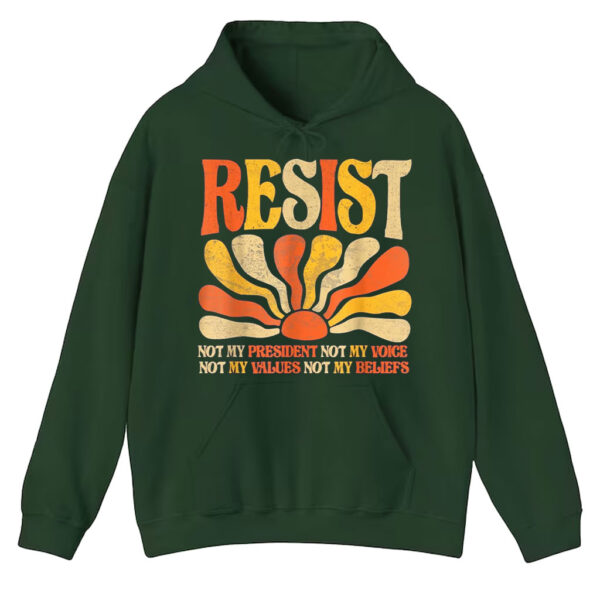 Floral Resist Not My President Anti-Trump, Not My Values Not My Beliefs T-Shirt
