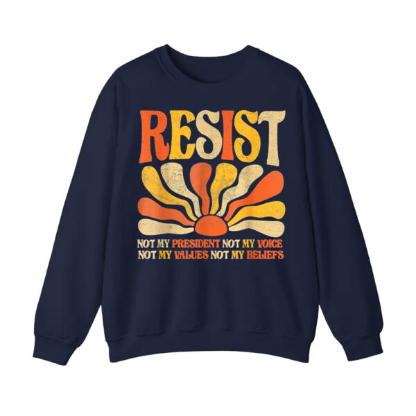 Floral Resist Not My President Anti-Trump, Not My Values Not My Beliefs T-Shirt