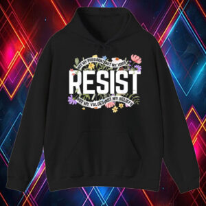 Floral Resist Not My President Anti-Trump T-Shirt