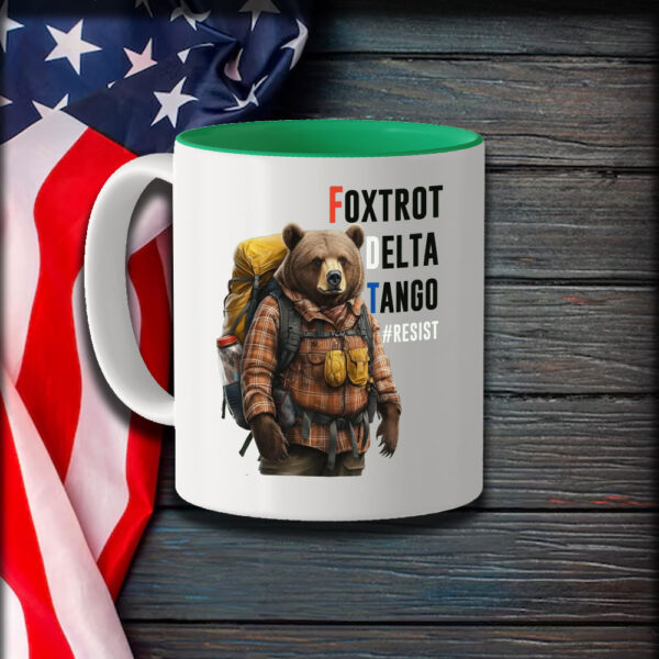 Foxtrot Delta Tango Bear #RESIST Mug