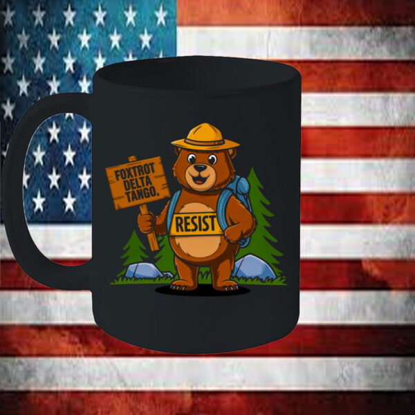 Funny Fdt Resist Bear T Delta Tango National Parks Mug