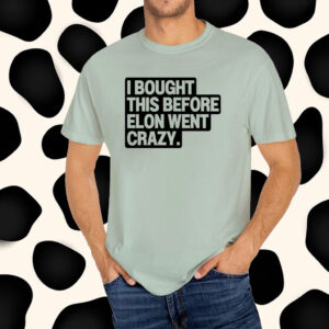 I Bought This Before Elon Went Crazy Tesla T-Shirt
