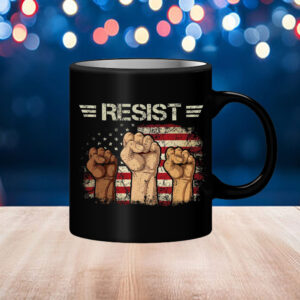 Liberal Fist America, Resist Mug