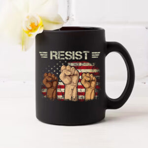 Liberal Fist America, Resist Mug