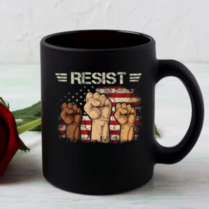 Liberal Fist America, Resist Mug