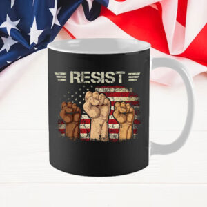 Liberal Fist America, Resist Mug