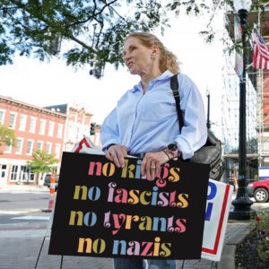 No Kings No Fascists No Nazis, Resist Fascism FDT Anti Trump Yard Sign