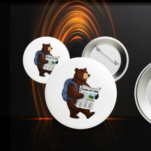 Official FDT Resist Bear, Foxtrot Delta Tango Anti Trump, National Forest Service Button