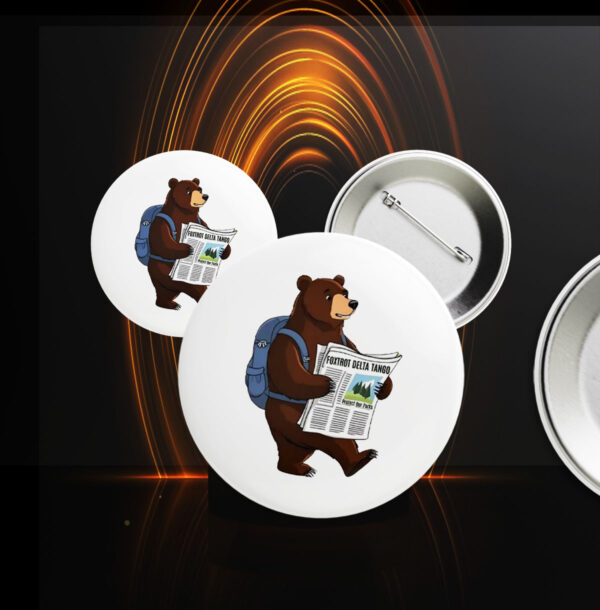 Official FDT Resist Bear, Foxtrot Delta Tango Anti Trump, National Forest Service Button