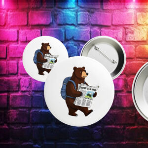 Official FDT Resist Bear, Foxtrot Delta Tango Anti Trump, National Forest Service Button