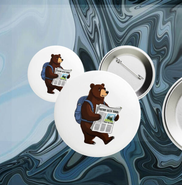 Official FDT Resist Bear, Foxtrot Delta Tango Anti Trump, National Forest Service Button