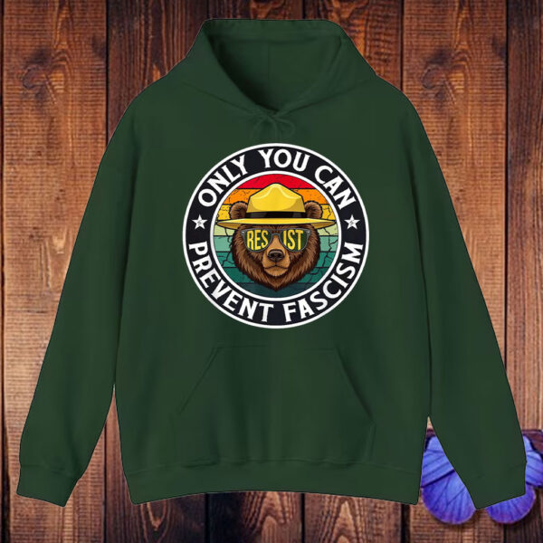 Official Only You Can Prevent Fascism, Smokey Bear Resist T-Shirt