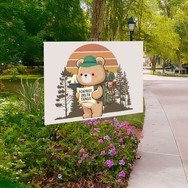 Official Resist Bear Foxtrot Delta Tango Anti-Trump Yard Sign