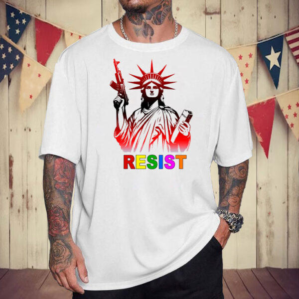 Official Resist Statue of Liberty T-Shirt