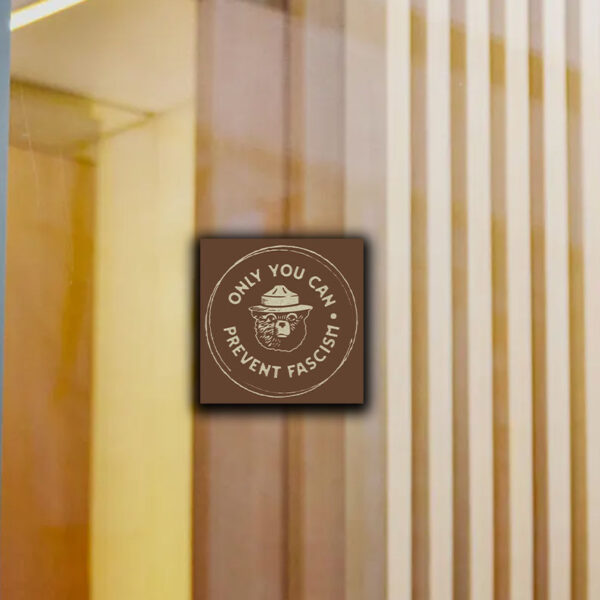 Only You Can Prevent Fascism National, Park Bear Sticker