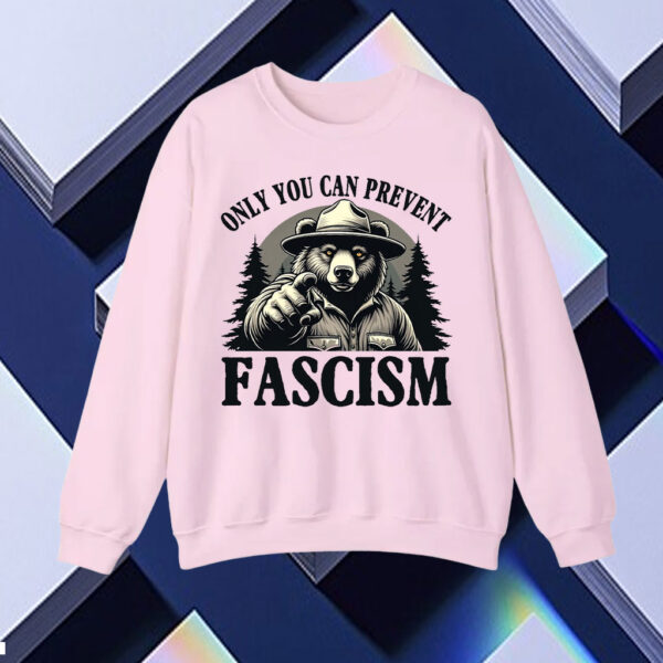 Only You Can Prevent Fascism, Smokey the Bear Resist T-Shirt
