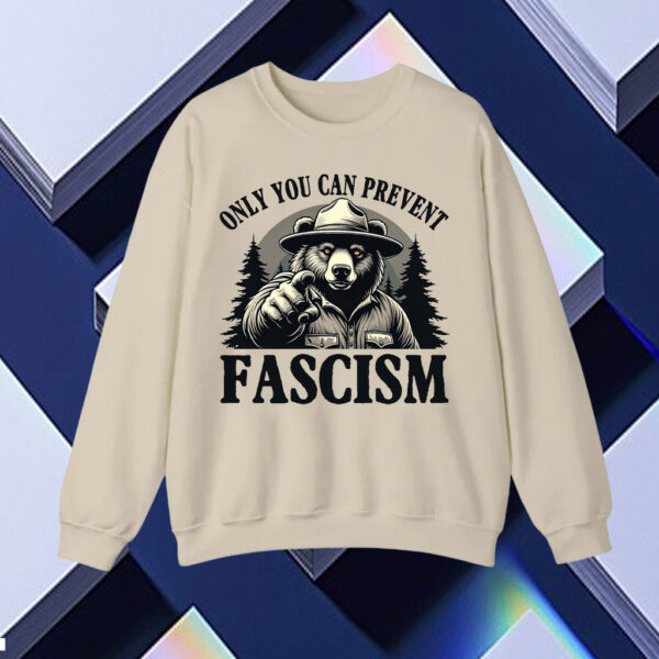Only You Can Prevent Fascism, Smokey the Bear Resist T-Shirt