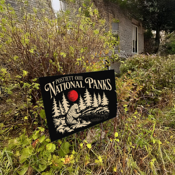 Protect Our National Parks, Resist Bear Anti Trump Yard Signs