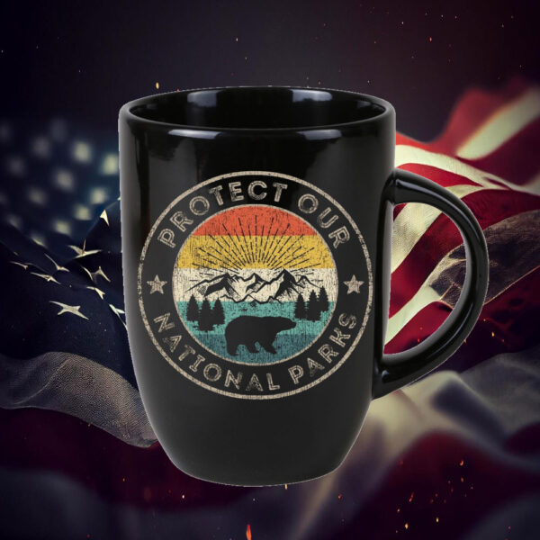 Protect Our National Parks Retro Hiking Mug