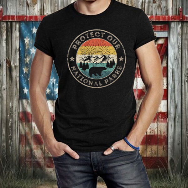 Protect Our National Parks Retro Hiking T-Shirt