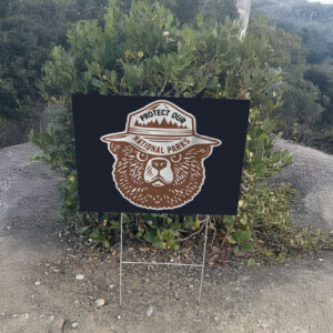 Protect Our Parks Bear, National Park Conservation Yard Sign