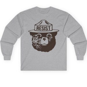 Resist Bear Long Sleeve T-Shirt