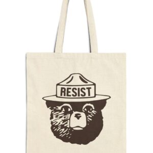 Resist Bear Tote Bag