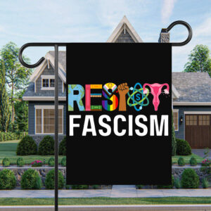 Resist Fascism Anti Trump 2025 Flag