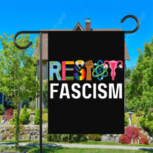 Resist Fascism Anti Trump 2025 Flag