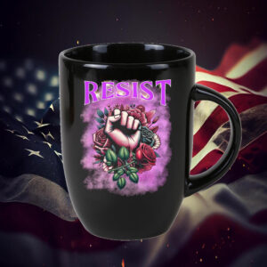 Resist Fist Floral Mug
