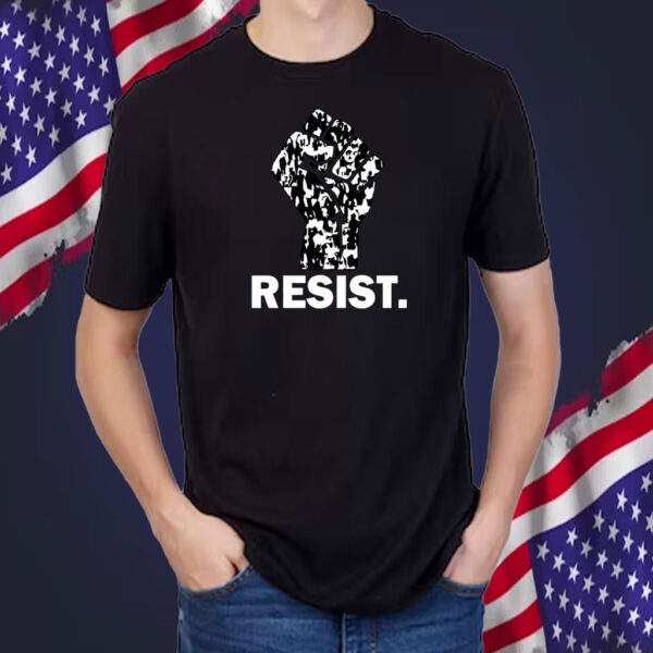 Resist Fist Pattern Hand 2025 T-Shirt