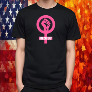 Resist Fist Women's Rights Logo Anti Trump Protest 2025 T-Shirt