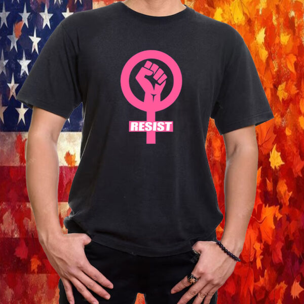 Resist Fist Women's Rights Logo Anti Trump Protest 2025 T-Shirt
