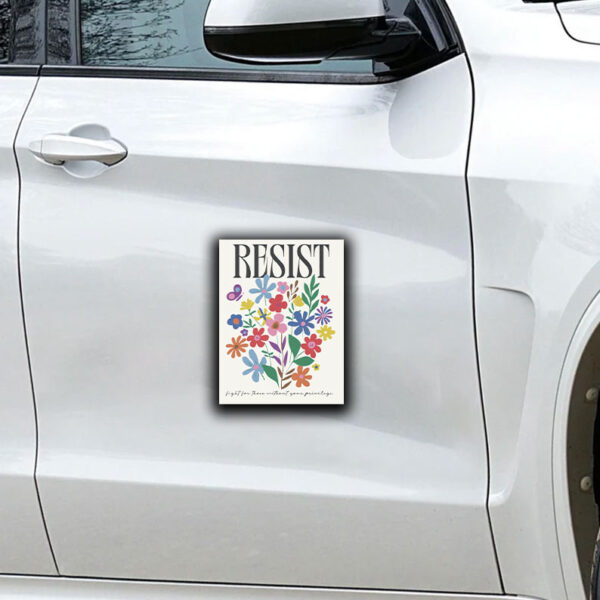 Resist Flowers Sticker