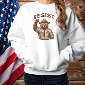Resist Garden National Parks Liver Support Federal Workers, Bear Forest Ranger Anti Fascist T-Shirt