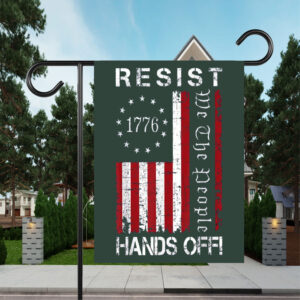 Resist Hands Off Protest Flag