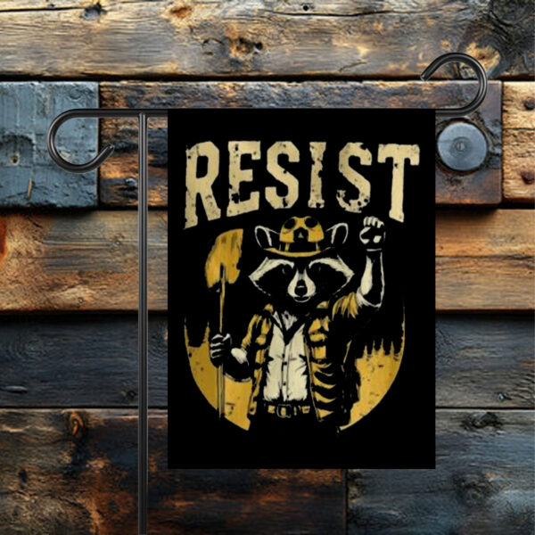 Resist Raccoon Flag
