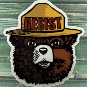 Resist Smokey Bear Waterproof/Fade Resistant Sticker