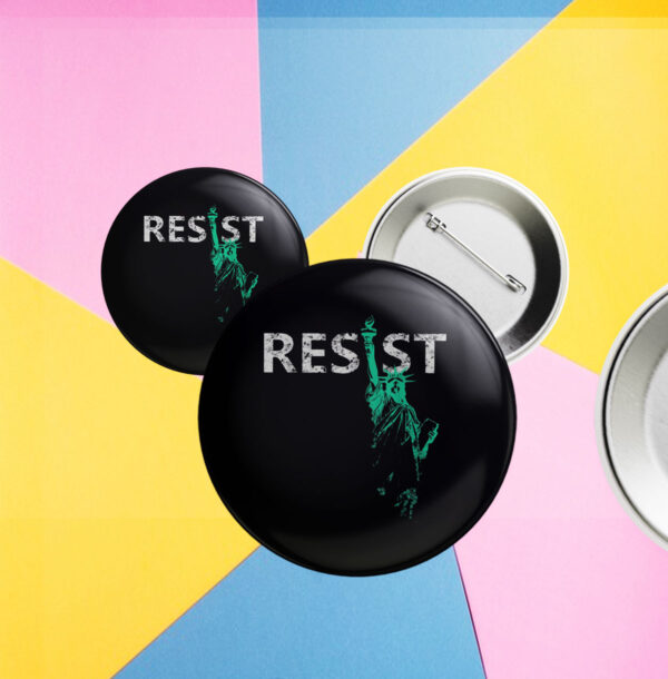 Resist, Statue of Liberty 2025 Buttons