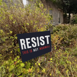 Resist This is Not Normal Anti-Trump Yard Sign