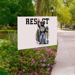 Smokey Bear Resist, Environmental Activism Yard Sign