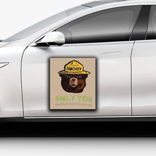 Smokey Bear Resist, Only ou Can Prevent Wildfires Sticker