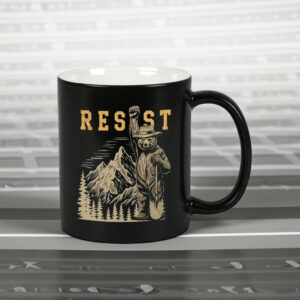 Smokey Bear Resist, Parks Over Profit Granola Mug
